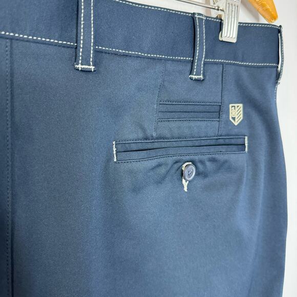 Bobby Jones  R18 Tech Performance Golf Shorts Stretch Navy Blue Men's 35 - Picture 5 of 6